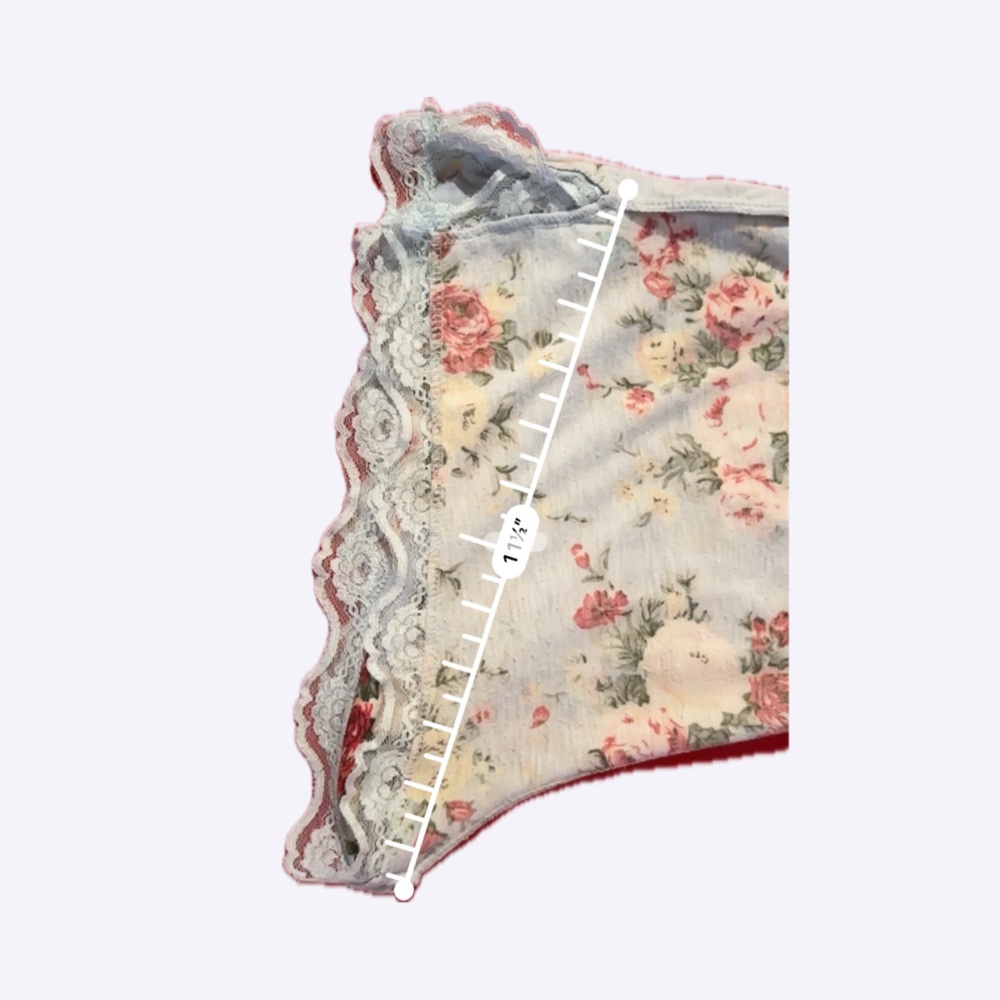 Floral Lace Trim Sleepwear Shorts with Chiffon Top included - Picture 6 of 9